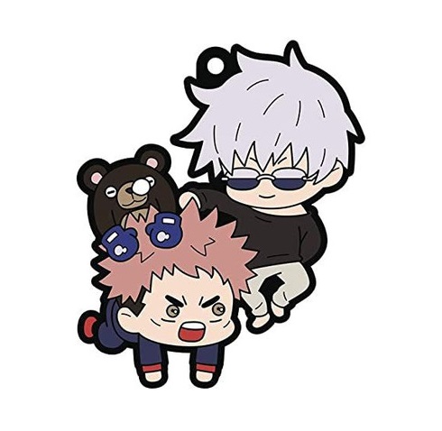 Jujutsu Kaisen Yuuji Itadori & Gojo Satoru Rubber Mascot Buddy Colle Vol.1 Megahouse 3