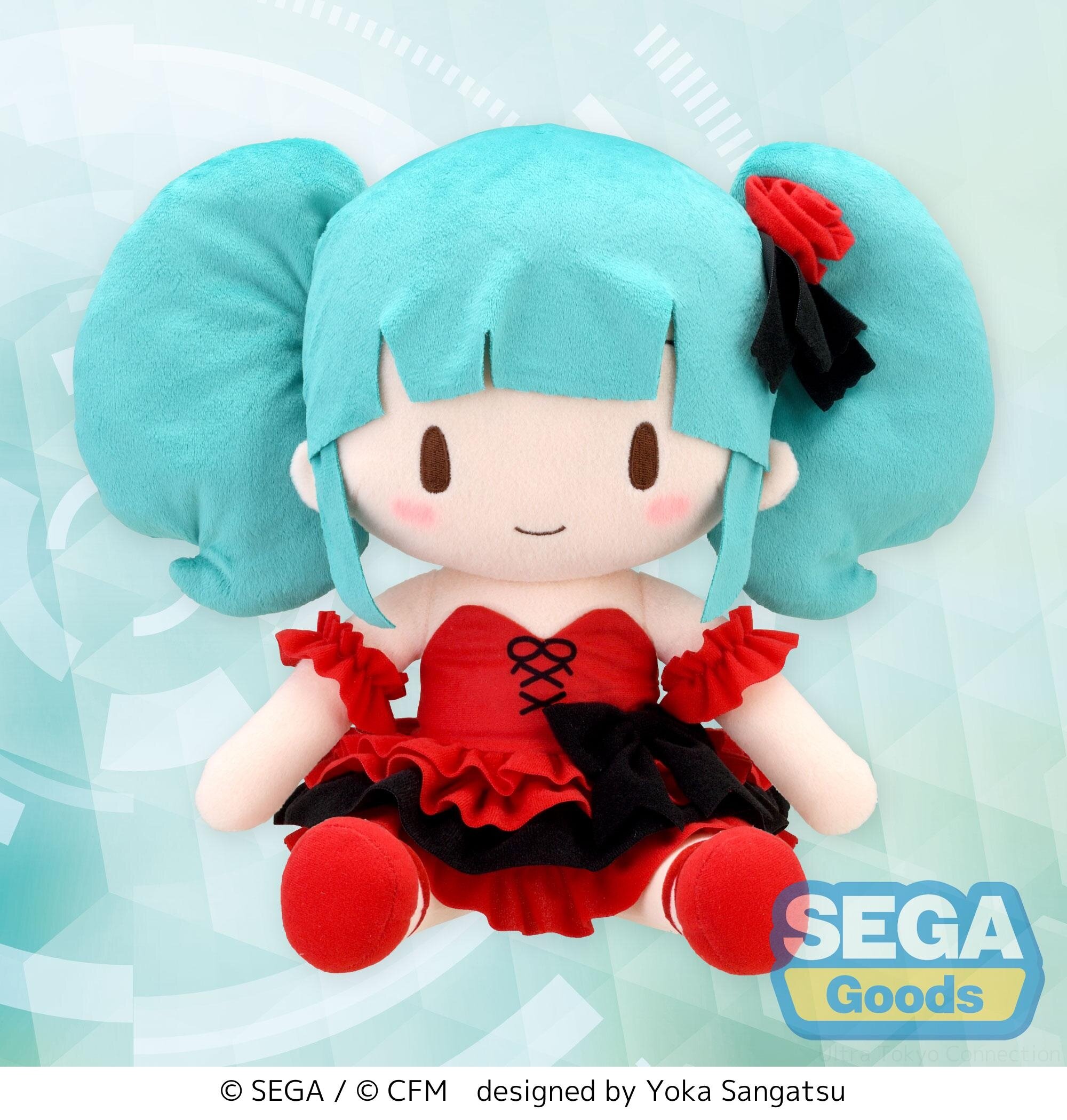 Hatsune Miku Plush Doll, DIVA Mega 39s Fuwapuchi L, Miku Etoile,  Vocaloid, 10 Inches, Big Size, Sega