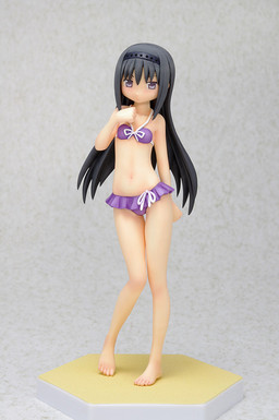 Homura Akemi Figure, Swimsuit Ver, 1/10 Scale, Puella Magi Madoka Magica, Beach Queens, Wave Corporation