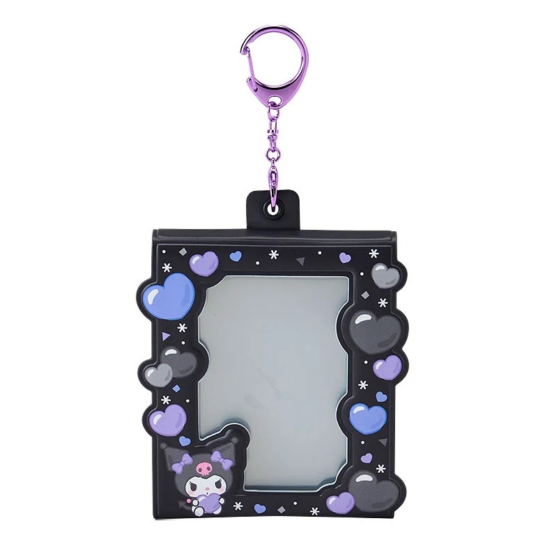 Kuromi ID Case, Photo Holder, Keychain, Black, Sanrio
