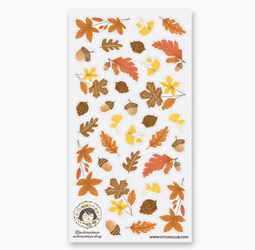 Fall Flora Sticker Sheet