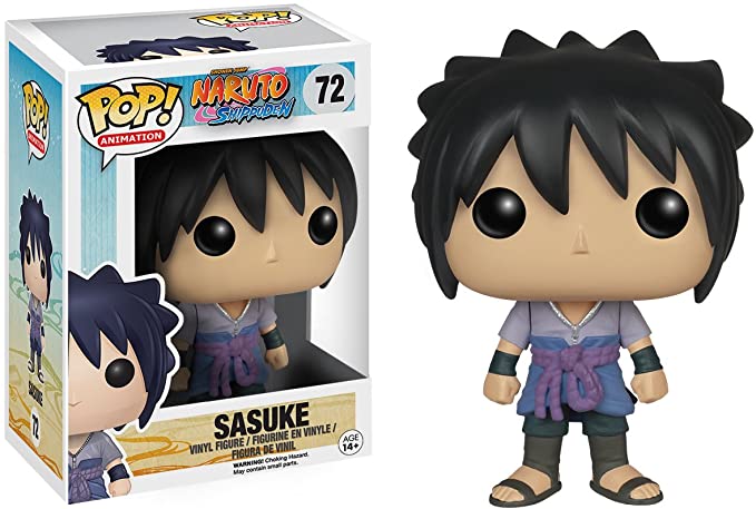 Sasuke Figure Naruto Funko Pop Animation 3.75 Inches Funko Pop 72