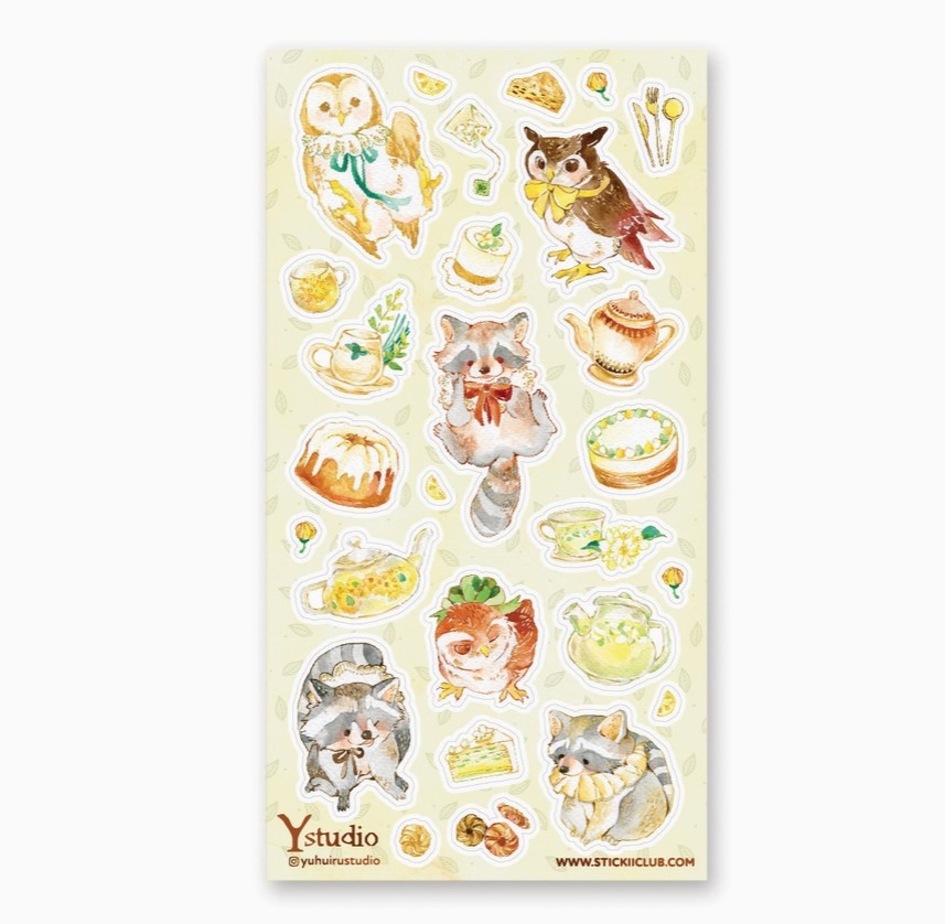 Fancy Tea Party Sticker Sheet