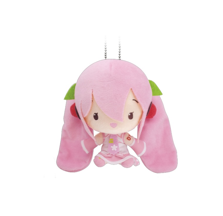 Sakura Miku Plush Doll Keychain Miku Hatsune Vocaloid 6 Inches Taito