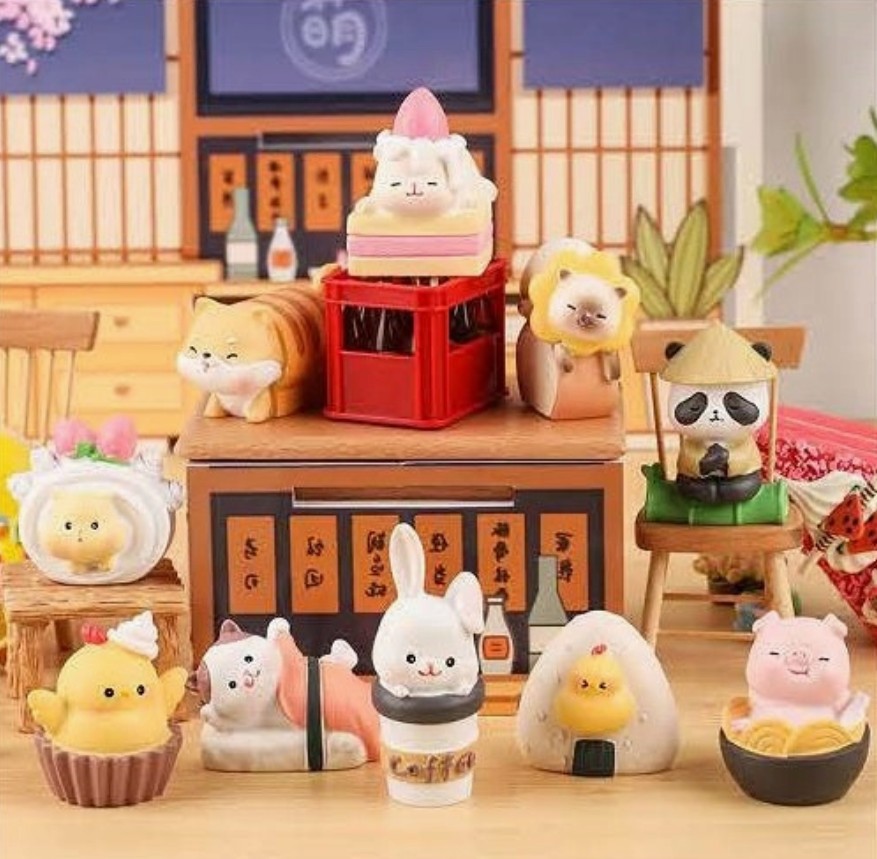 Japanese Restaurant Animals Mini Figure Blind Box