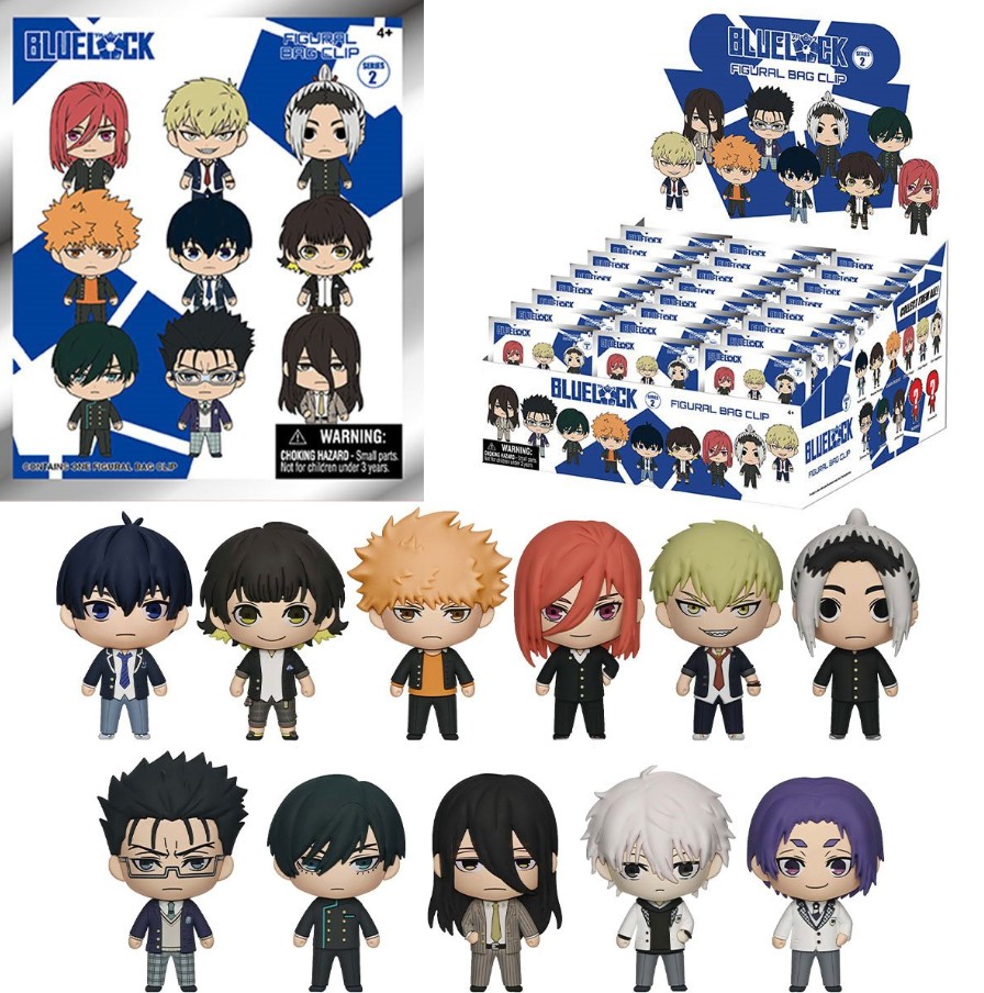 Blue Lock, Series 2, 3D Figural Bag Clip - Random Pick