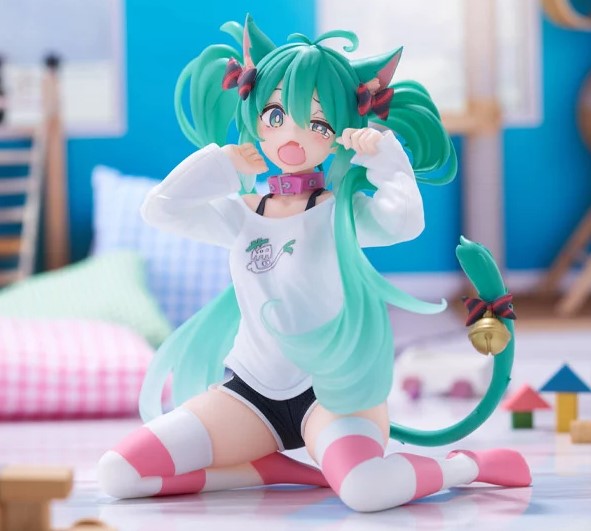 Hatsune Miku Figure Desktop Cute Nekomimi T-Shirt Ver Vocaloid Taito