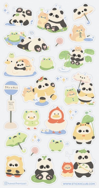 Puddles of Fun Sticker Sheet