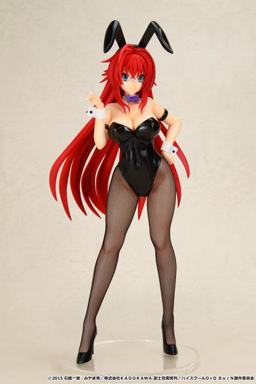 Rias Gremory Figure, Black Bunny Ver., 1/6 Scale Pre-Painted Statue, High School DxD, Kaitendoh