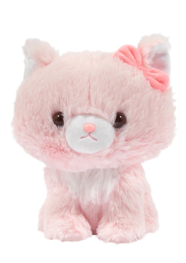 Cat Plush Doll, Hime Soft Neko Plushie, Pink, 13 Inches, BIG Size, Amuse,