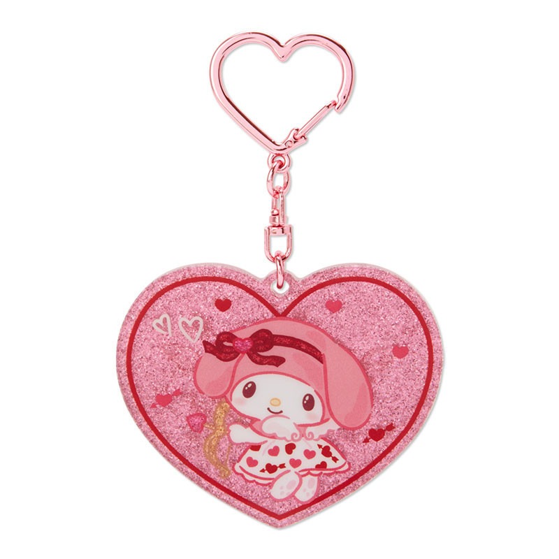 My Melody Acrylic Keychain, Heart Shape, Pink, Sanrio
