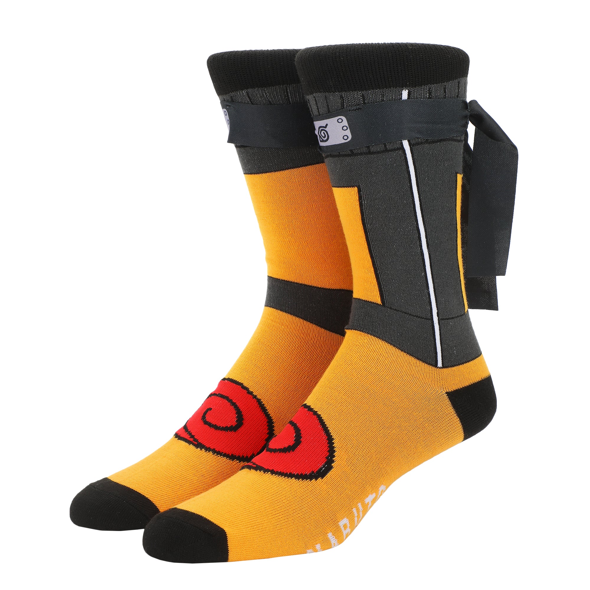 Naruto Attached Headband Crew Socks