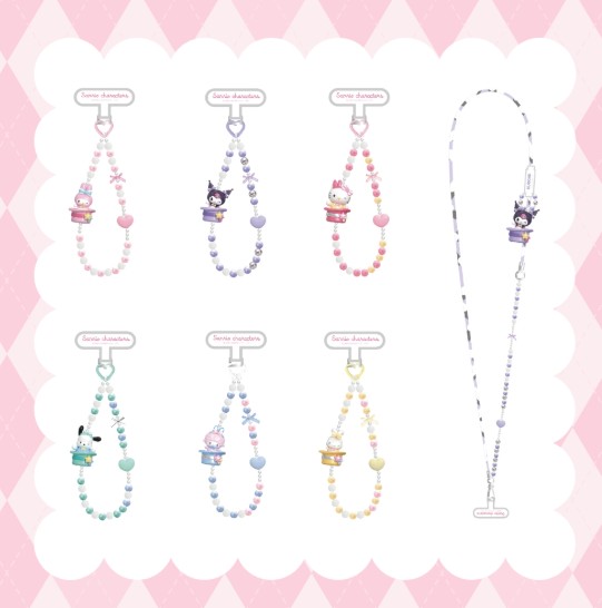 Sanrio Characters Surprise Magic Hat Series Phone Charm Chains Moetch Picocici - Random Blind Box