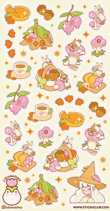 Woodsy Witches & Fairies Sticker Sheet