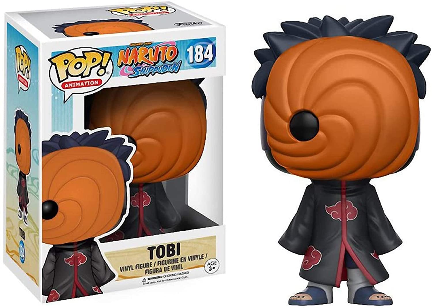 Tobi Figure Naruto Funko Pop Animation 3.75 Inches Funko Pop 184
