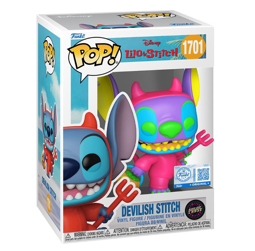 Stitch Devilish Funko Pop, Lilo & Stitch, Disney, Funko Pop 1701 - CHASE