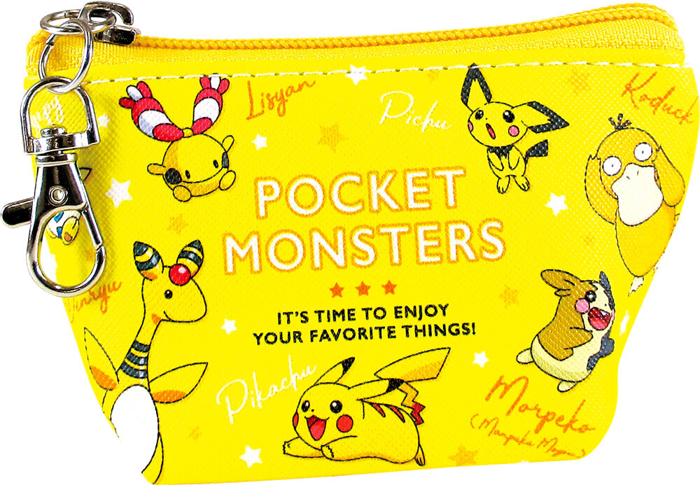Pokemon Pocket Monster Triangle Mini Pouch Yellow