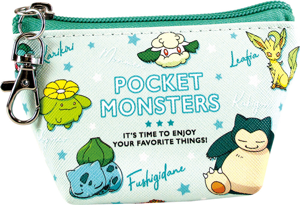 Pokemon Pocket Monster Triangle Mini Pouch Green