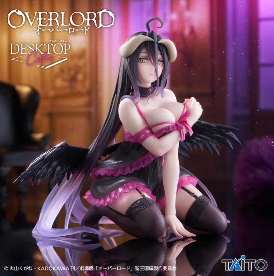 Albedo Figure, Desktop Cute, Negligee Ver., Overlord, Taito