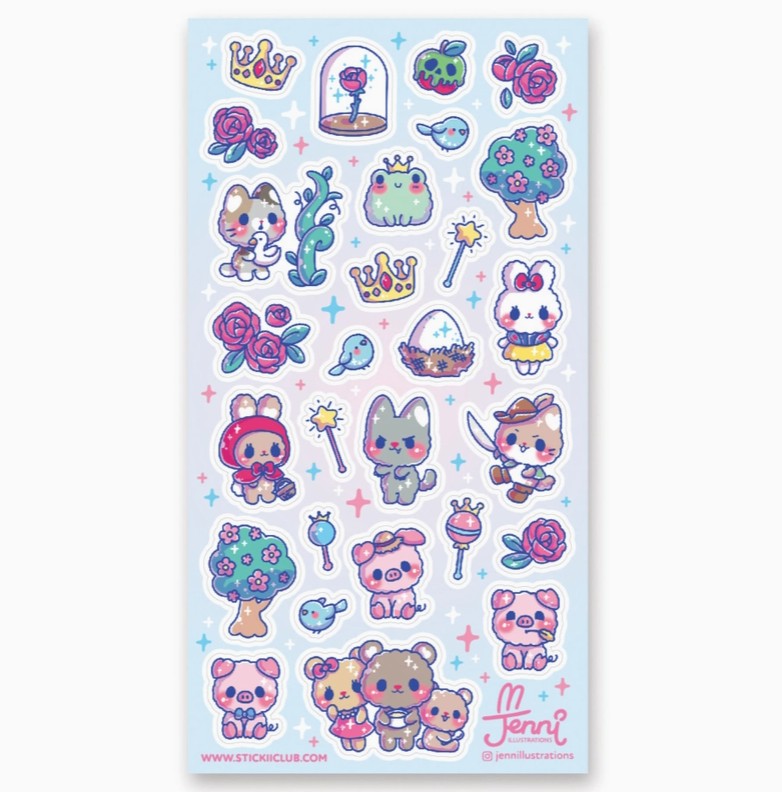 Furry Fairy Tales Sticker Sheet