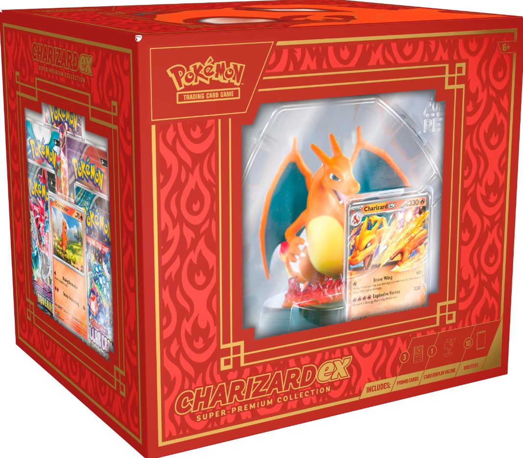 Pokemon Trading Card Game Charizard EX Premium Collection - Figure with card packs