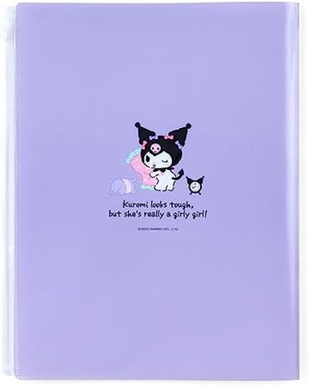 Hello Kitty Plastic Folder with Pockets and Zipper, Clear File, A4 Size, Sanrio  Stationery