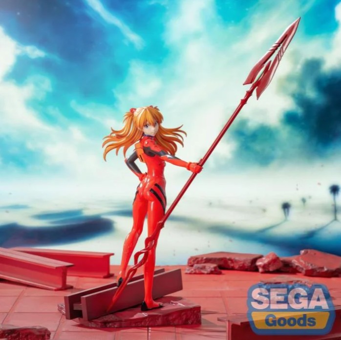 Asuka Langley Shikinami x Spear of Cassius Figure, Luminasta, Evangelion, Sega
