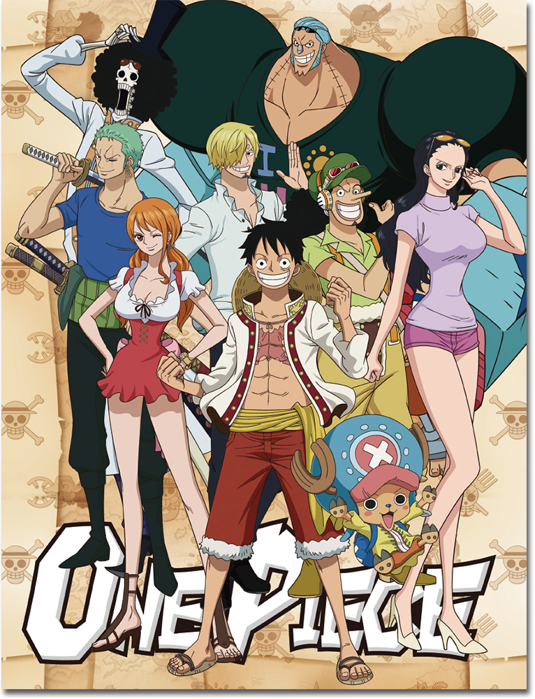 One Piece Group Throw Blanket