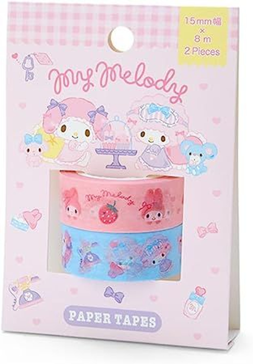 Sanrio My Melody & My Sweet Piano Washi Tape Washi-Tape Blue & Pink Set of 2