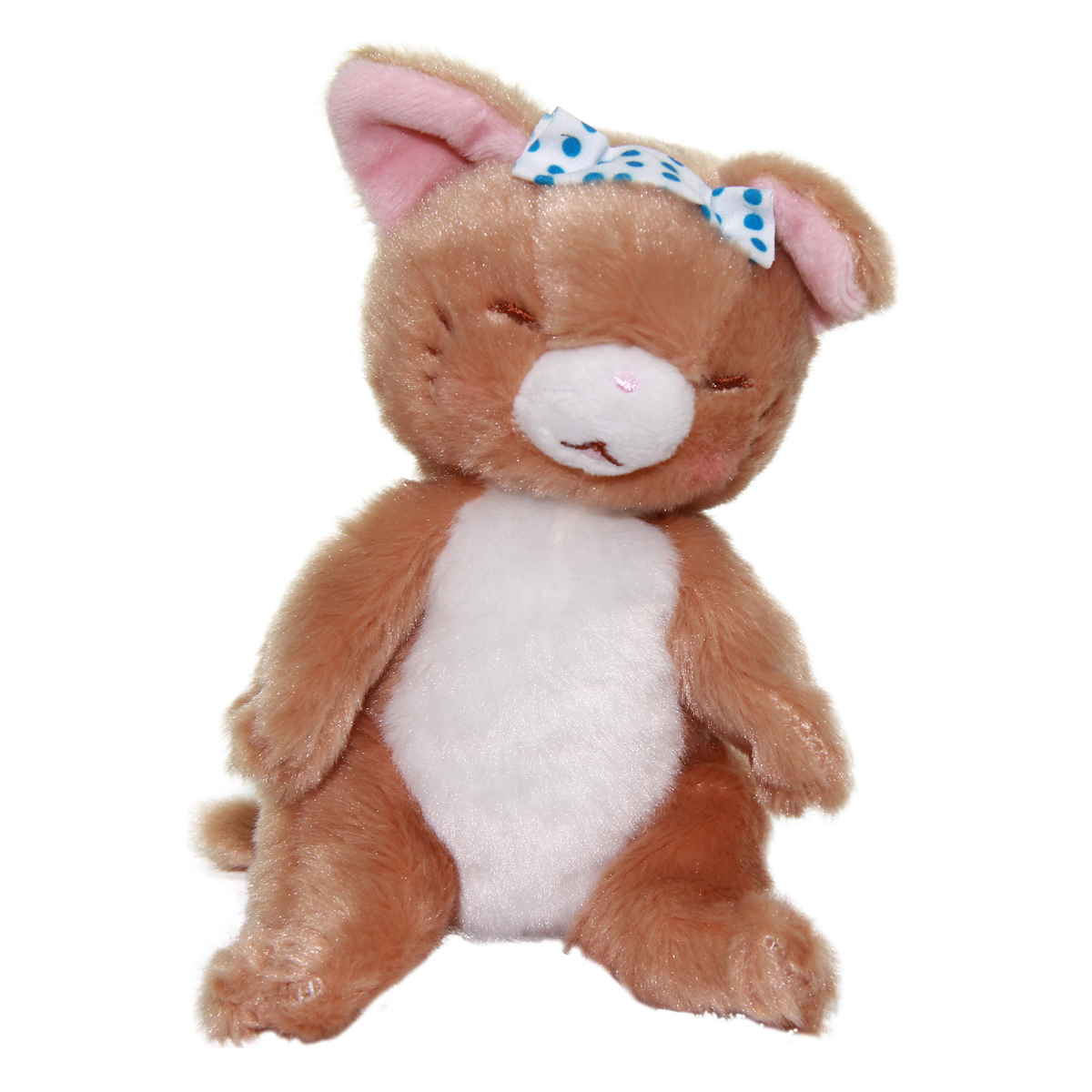 Cat Plush Doll, Hot Springs Collection, Stuffed Animal Toy, Light Brown, 6 Inches