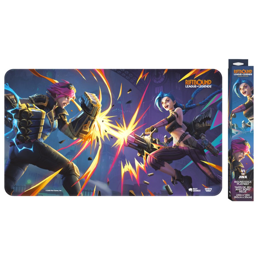 League of Legends Riftbound Vendetta Playmat - Vi vs Jinx