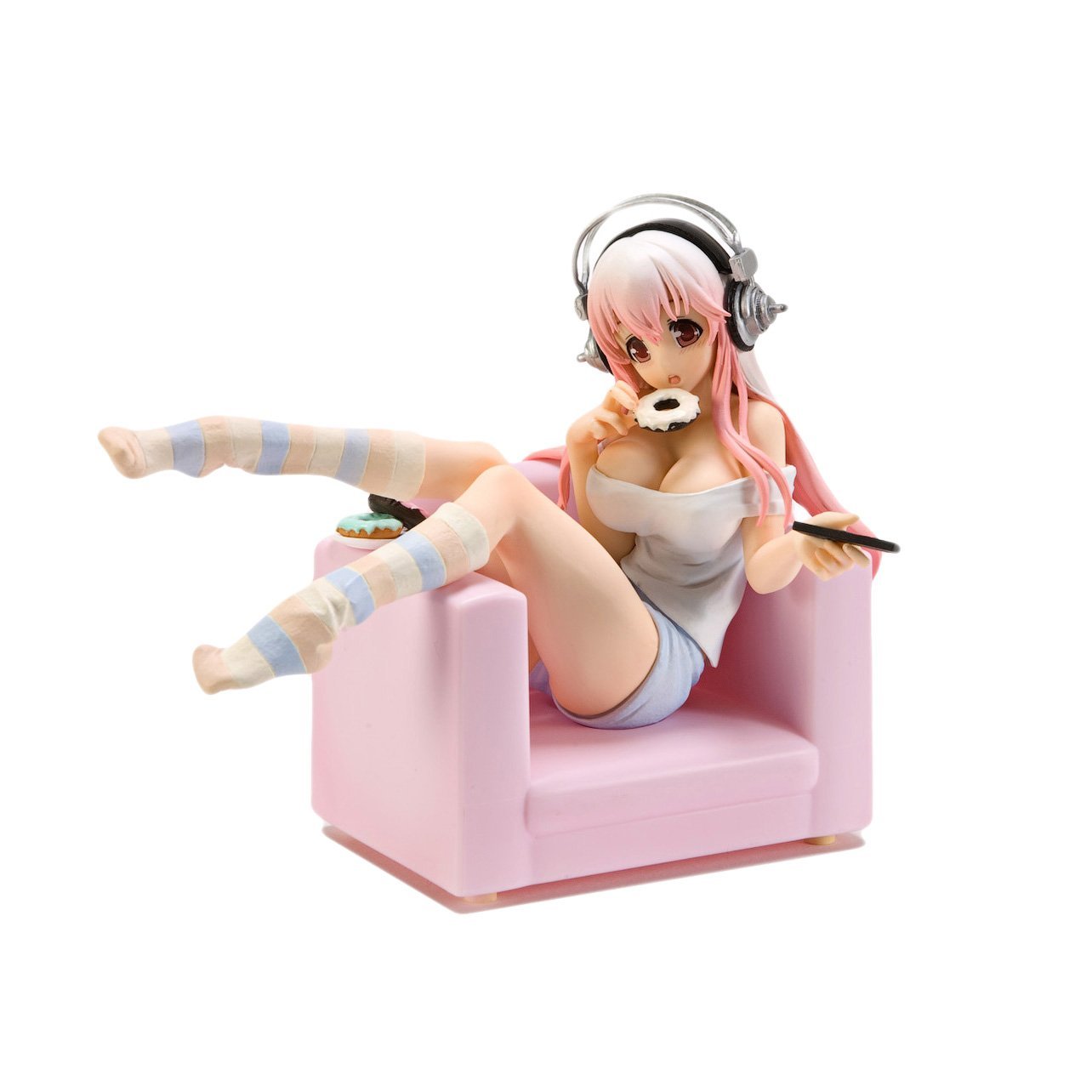 Super Sonico, Snack Time Ver. Eating Donuts, Super Sonico, Everyday life, Furyu