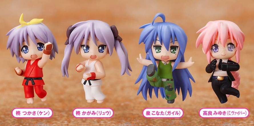 Lucky Star x Street Fighter Set, Nendoroid Petit, Good Smile Company