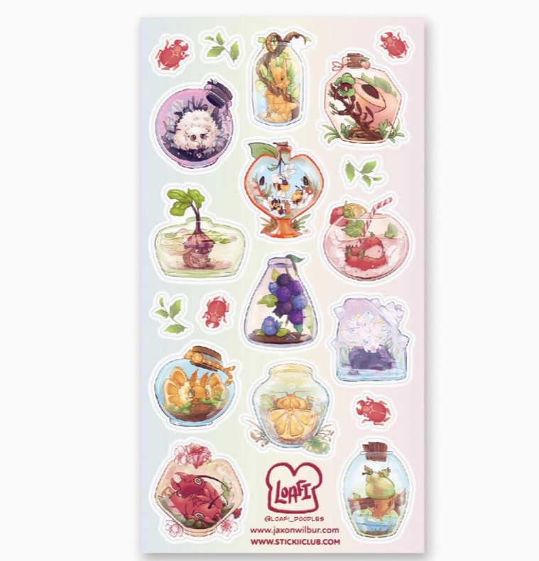 Juicy Fruit Bugs Sticker Sheet