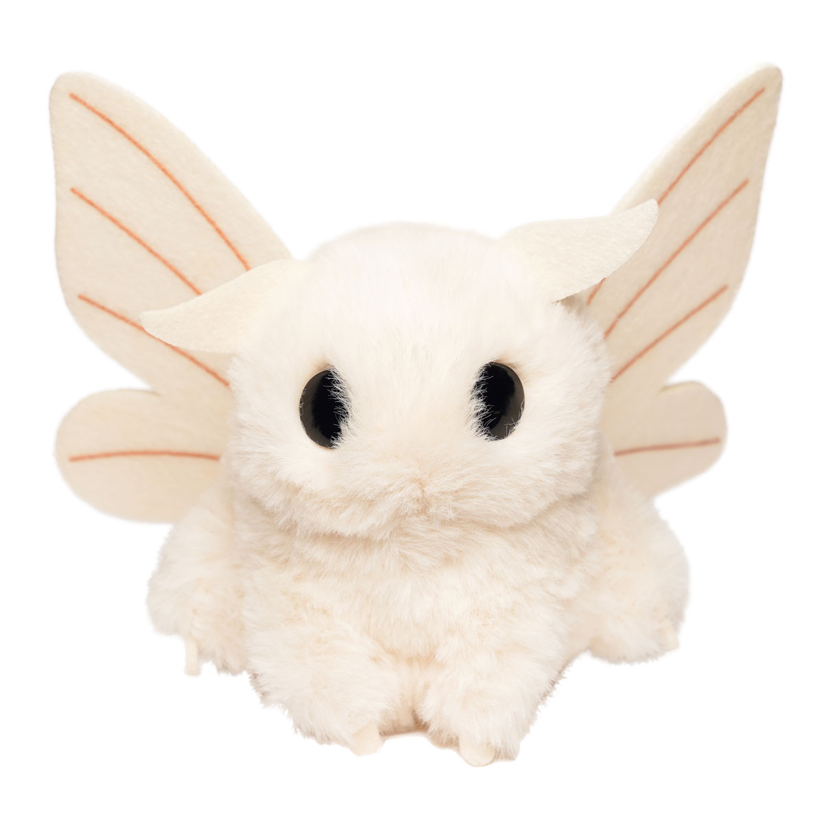 Poodle Moth Plush Toy Kawaii Stuffed Animal Beige Keychain Size 4