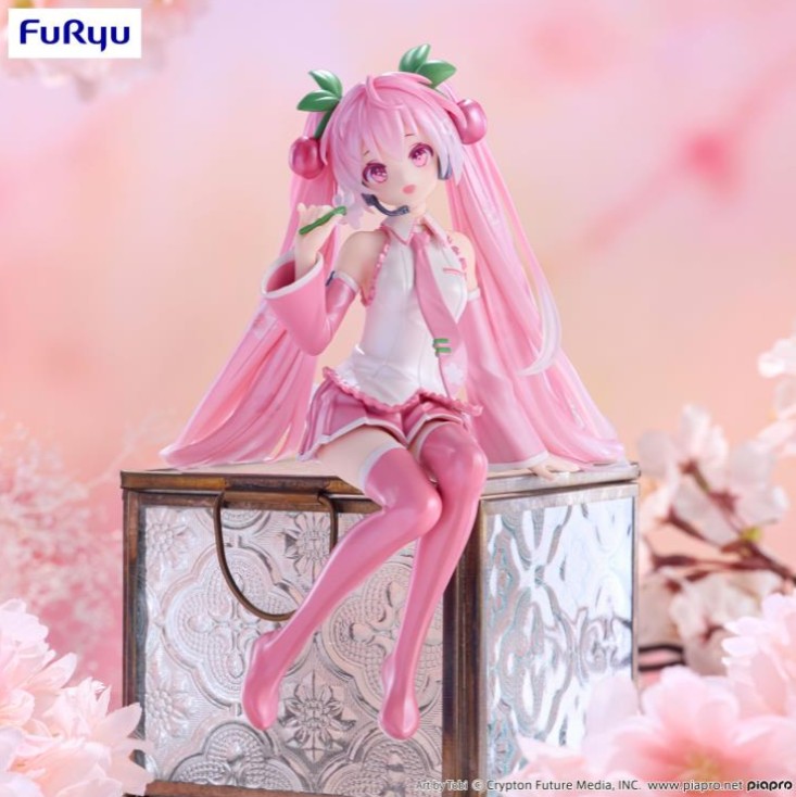 Sakura Miku Noodle Stopper Figure, 2024, Hatsune Miku, Vocaloid, Furyu