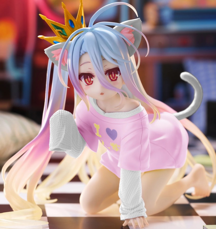 Shiro Figure, Desktop Cute, Renewal, No Game No Life, Taito