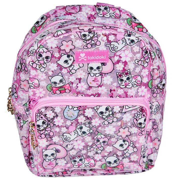 Tokidoki Cherry Blossom Cats - Clear Mini Backpack