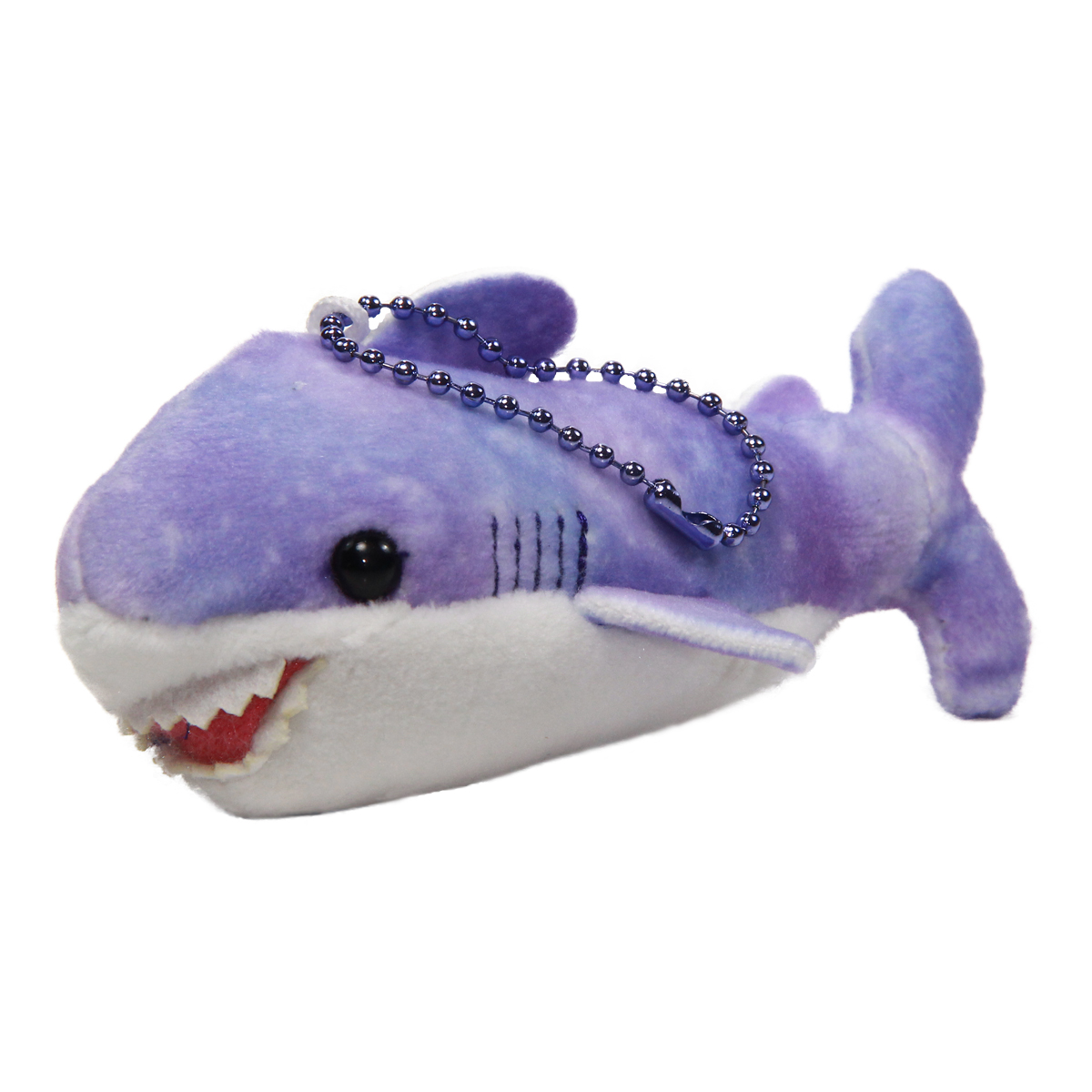 Aquarium Colorful Collection Plush Shark Plush Toy Purple Keychain 4 Inches