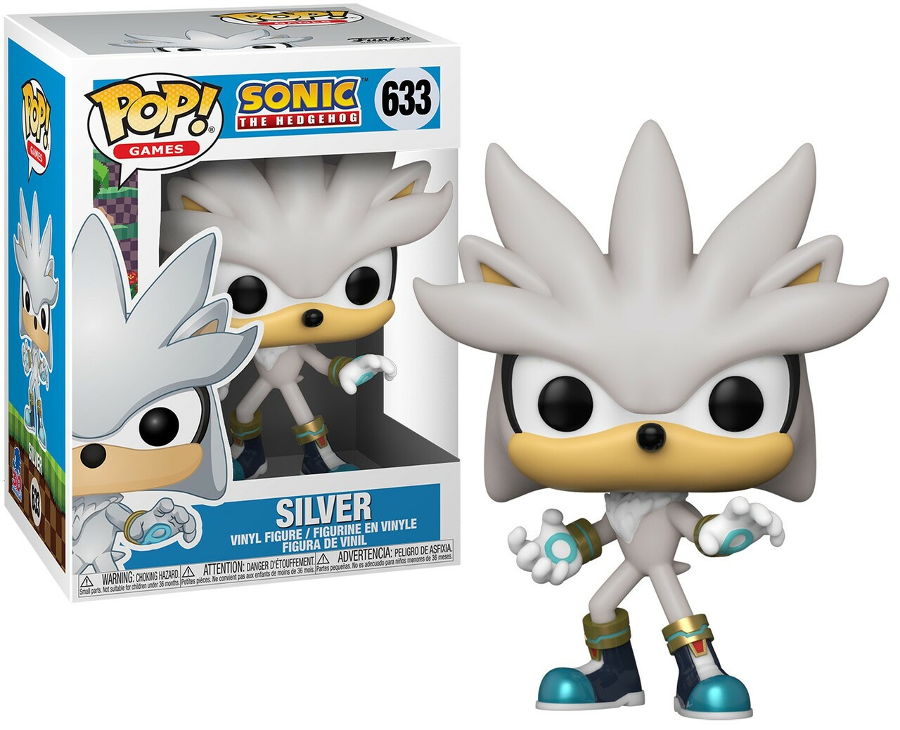 Sonic The Hedgehog Silver Funko Pop Animation 3.75 Inches Funko Pop 633