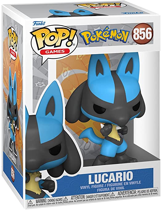 Lucario Figure Pokemon Pop Animation 3.75 Inches Funko Pop 856