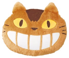 Catbus Die-Cut Pillow Cushion, My Neighbor Totoro, Marushin Cushion, 12, Studio Ghibli