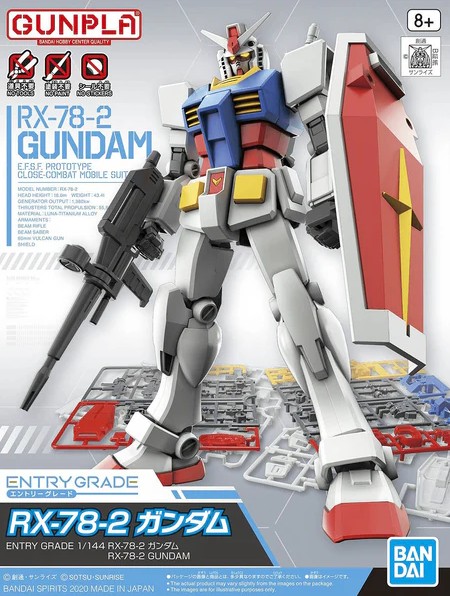 RX-78-2 Gundam Entry Level Model Kit Bandai