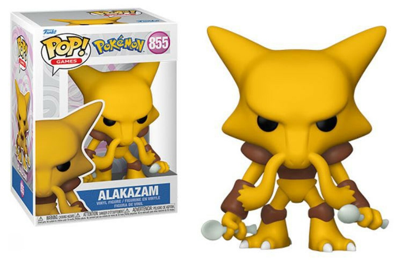Alakazam Figure Pokemon Pop Animation 3.75 Inches Funko Pop 855