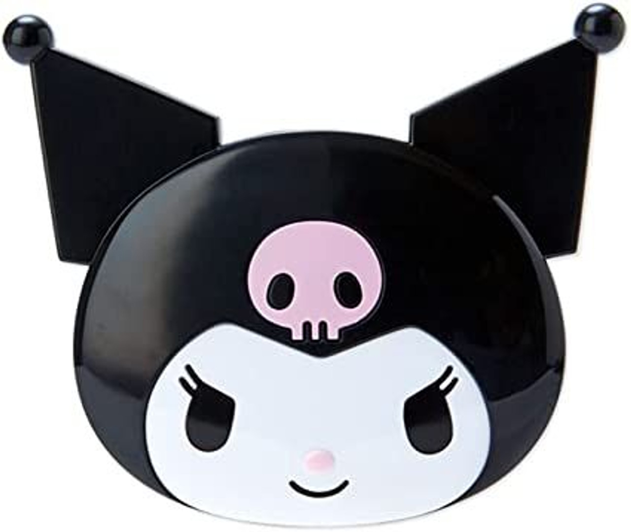 Kuromi Compact Mirror & Comb Set Black Sanrio