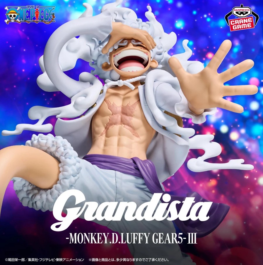 Monkey D. Luffy Figure, Gear 5, Ver 3, Grandista, One Piece, Banpresto