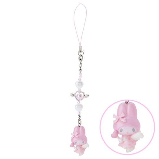 My Melody Charm, Phone Strap, Dreaming Angel, Sanrio Japan Original