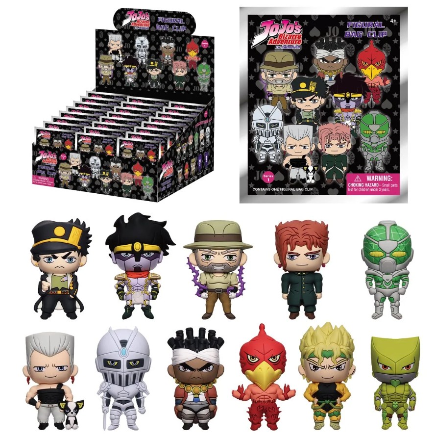 JoJos Bizarre Adventure Stardust Crusaders 3D Figural Bag Clip Random Blind Bag