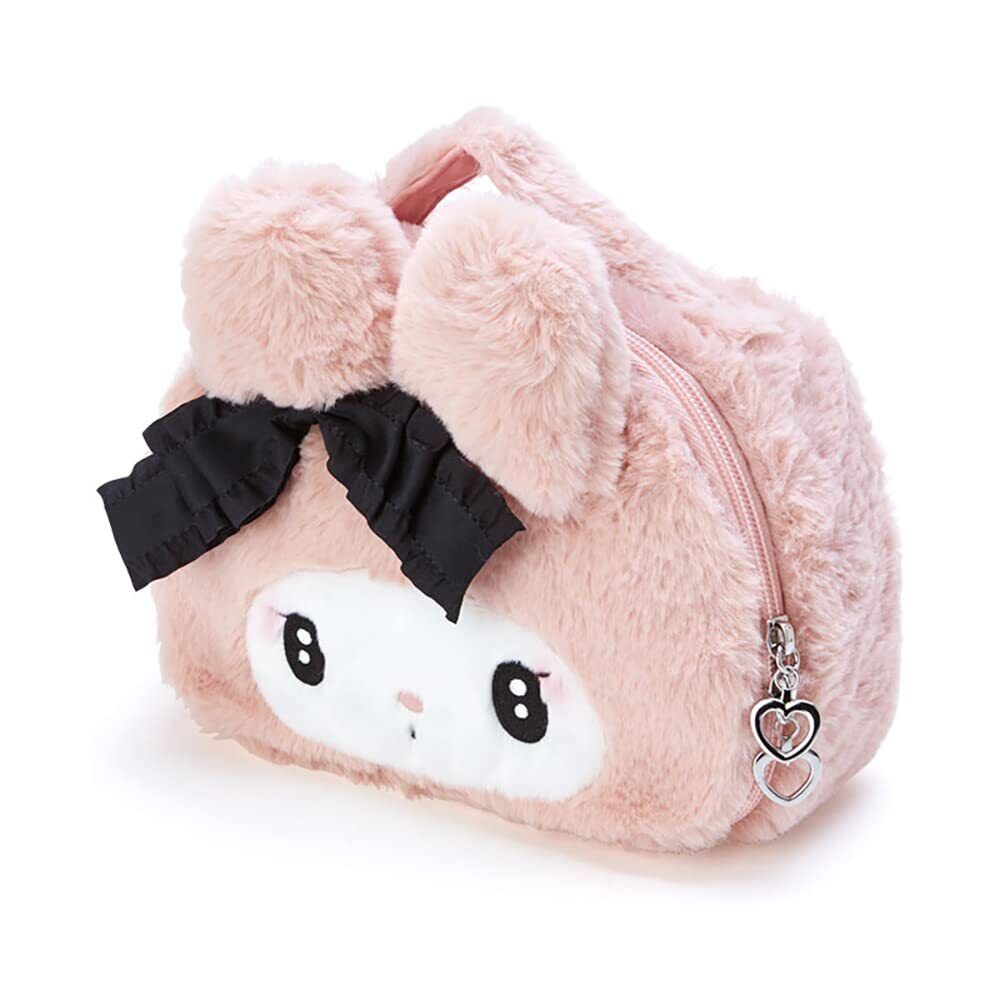 My Melody Face Shape Pouch Plush Toy, Cosmetic Bag, Pink, Sanrio