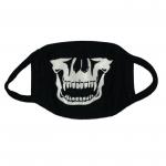 Anime Cosplay Mask Face Mouth Mask Glows In The Dark Skull Jaw Black One Size Fits Most